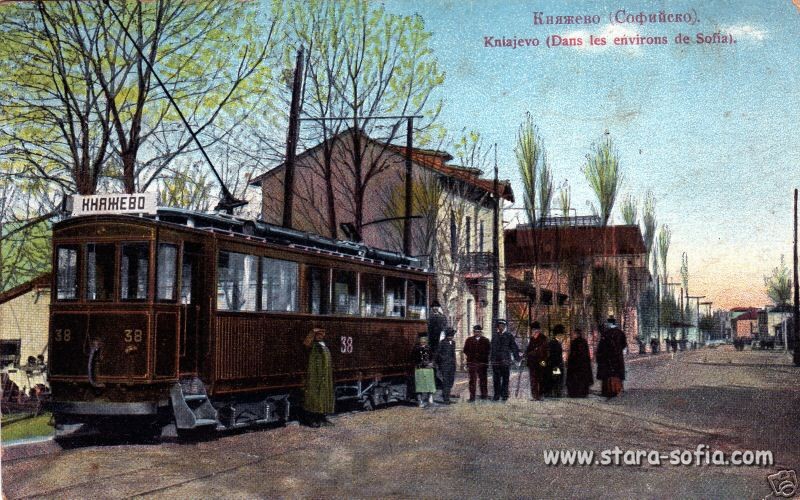 Княжево - Трамваят пристига в Княжево - Стара София в снимки и пощенски ...